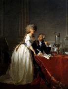 Jacques-Louis  David Portrait of Antoine-Laurent and Marie-Anne Lavoisier oil on canvas